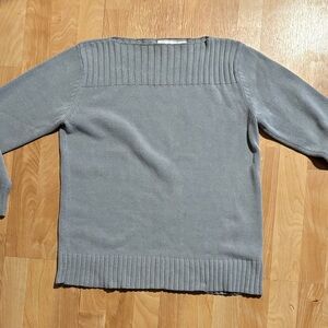 Liz Claiborne Gray Crew Neck Sweater